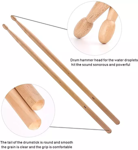 高品質5A/7A打楽器アクセサリー練習用メープルウッドドラムスティックドラムセット卸売 - Product Image 4