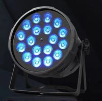 Luz LED Profesional 18x10W Par RWGB 4en1 para Escenario, DMX512, IP33, 5000K, Equipo Delgado para Discoteca, DJ, Bodas, Eventos, Fiestas y Clubes