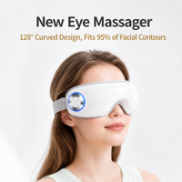 Masque de massage oculaire pliable avec chaleur, appareil de soin des yeux, cadeau pour soulager la fatigue oculaire, la sécheresse et améliorer le sommeil