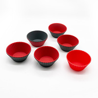 Moule à gâteau en silicone, moule à muffins, moule à tartelettes aux œufs, moule à gâteau de riz, résistant au four, forme ronde