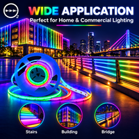 Bande lumineuse O2 RGBIC COB 19W 24V, éclairage d'ambiance intelligent synchronisé avec la télévision, rétroéclairage pour la décoration de la maison de nouvelle génération