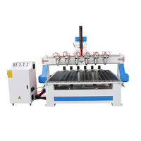 Routeur à bois Cnc multicam multi-têtes multibroches pour le travail du bois avec axe rotatif de Chine pour le prix du bois