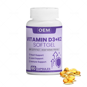OEM/ODM 프라이빗 라벨 비타민 <span class=keywords><strong>D3</strong></span> K2 소프트젤 캡슐 면역 및 관절 지원용 - Product Image 1