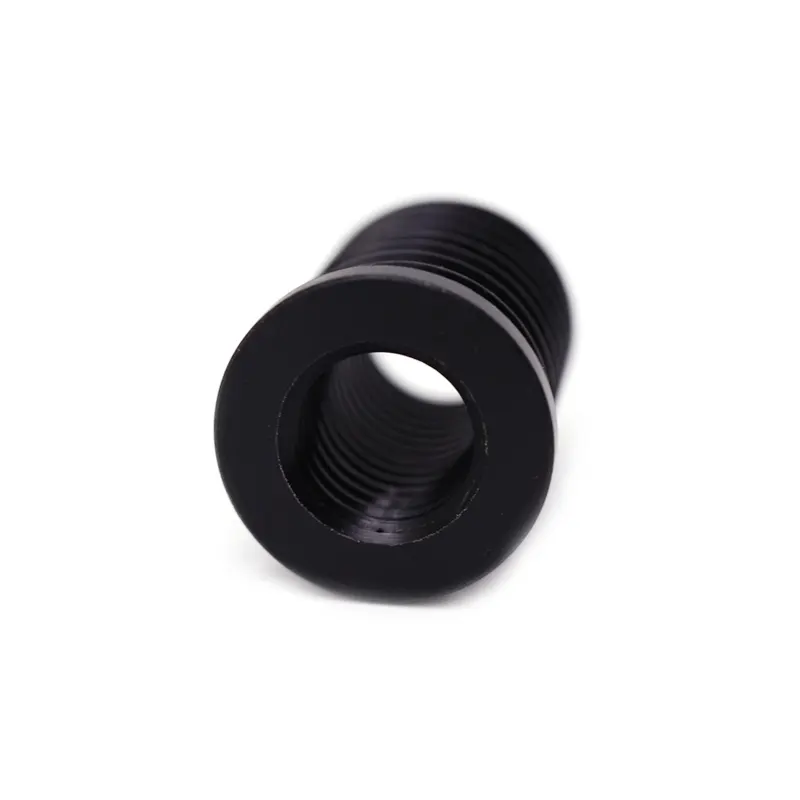 Custom CNC Turning Precision Plastic Black Plastic POM Bushing Self Tapping Drive Threaded Insert plug