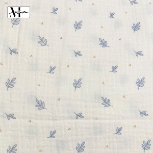 <span class=keywords><strong>Tissu</strong></span> en coton brocart double couche peigné haute densité 40S/40S, écologique, épais, durable, imprimé motif crêpe - Product Image 3