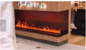 Chimenea de decoración LED moderna con llama de control remoto, tira de luz de decoración eléctrica para interiores y exteriores - Product Image 4