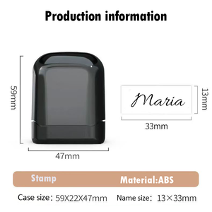 कपड़ों और कार्यालय के लिए अनुकूलन योग्य नाम स्टांप कारखाने थोक - Product Image 2