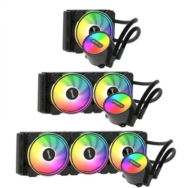Factory Direct 120/240/360mm AIO CPU Water Cooler Mirror Pump Head Silent Hydraulic Fan Desktop PC Liquid Cooling Bulk Supply