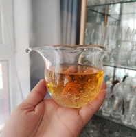 Tasse publique en verre résistant à la chaleur pour le brassage de la mer de thé rose domestique, distributeur de thé équitable et fait à la main