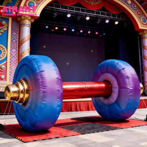 Haltères gonflables pour la décoration de scènes gonflables, haltères de gymnastique gonflables pour la décoration de courses - Product Image 1
