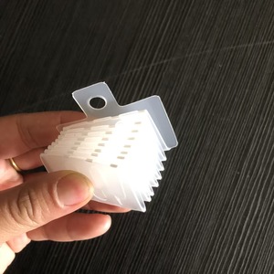 Semi-rigid <b>Plastic</b> PP Hanging <b>Strips</b> with 8 Hooks on Both Sides - Product Image 4