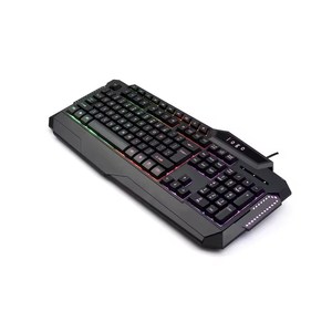 Hot bán 2025 New 104 phím <span class=keywords><strong>USB</strong></span> Cầu Vồng Đèn nền có dây Máy tính chơi Game bàn phím teclado cho PC Gamer - Product Image 4