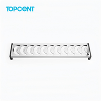 Panier de rangement de cuisine multifonctionnel coulissant à fermeture douce en acier inoxydable chromé avec panneaux trois faces