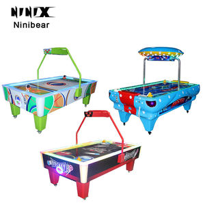 โต๊ะแอร์ฮอกกี้แบบหยอดเหรียญ ขนาด 7 ฟุต 8 ฟุต ทนทาน เกรดเชิงพาณิชย์ สำหรับบาร์ ศูนย์เกมอาร์เคด ผ่านพิธีการศุลกากรเร็วที่แคนาดา - Product Image 3