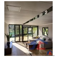 Casa Contenedor Expandible de 20 Pies con Porche, Vivienda Prefabricada Modular para Residencia Familiar o Resort