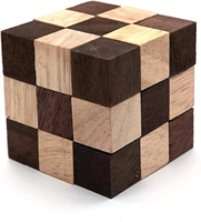 Usine en gros Hot Intelligent Mini Snake Cube Puzzle en bois