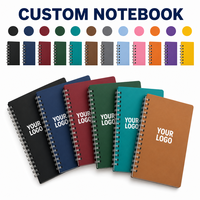 Carnet à spirale personnalisé, écologique, en papier recyclé, épais, réutilisable, durable, 160 pages, vierge, non ligné, pour la prise de notes au bureau