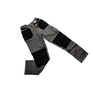 Pantalon de travail gris extensible bicolore - Product Image 1