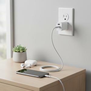 Caricatore USB Bianco a Cubo per Ricarica Rapida - Opzioni all'Ingrosso e in Grandi Quantità Disponibili - Product Image 3