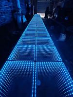 Luces LED para Pista de Baile con Efecto Infinito, Baldosas Magnéticas 3D para Pista de Baile, Luces LED para Bodas y Fiestas al Aire Libre