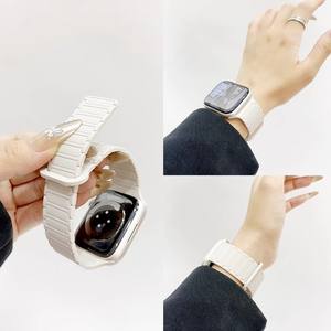 Bracelets de montre intelligents en silicone magnétique de luxe XKS 41 mm pour Watch 8/7/6/5/SE - Product Image 6