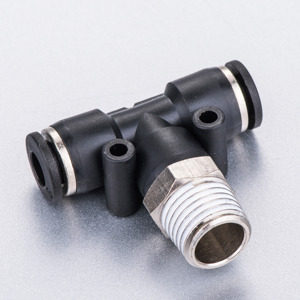 ข้อต่อลมแบบ G-Thread แบบเสียบเร็ว สามทาง สำหรับท่อลม - Product Image 2