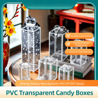 Boîte cadeau en PVC pour fleurs, bonbons, crème pour les yeux, blush, poudre libre - Emballage polyvalent en plastique pour gâteaux, boîte en plastique pour emballage