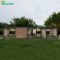 Maison modulaire préfabriquée en acier galvanisé 2024, conteneur, villa extérieure, cabine, bureau, pod, imperméable, structure en acier CE