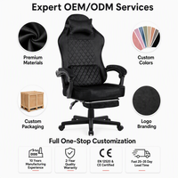 Chaise de jeu ergonomique de luxe en velours Silla Gamer, chaise pivotante, repose-pieds rétractable