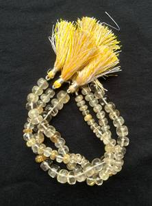 Cuentas redondas de rutilo dorado de calidad AAA, 7-9 mm, cuentas sueltas de rutilo dorado, cuentas de piedras preciosas auténticas, cuentas al por mayor, cuentas para joyería DIY - Product Image 3