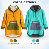 Poncho imperméable personnalisé, anorak doublé en polaire, coupe-vent, veste à manches longues pour la randonnée, le camping et les activités de plein air