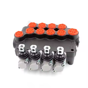 วาล์วปิดเปิดแบบแมนนวล 3 ทาง รุ่น P80-G34-G12-4OT วาล์วไฮดรอลิกแบบโมโนบล็อก 4 ช่อง - Product Image 2