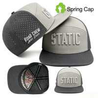 Casquette Snapback Personnalisée avec Broderie Point de Chaînette, Patch en Caoutchouc PVC Imperméable pour Pickleball, Casquette Performance Flottante pour Hommes, gorras