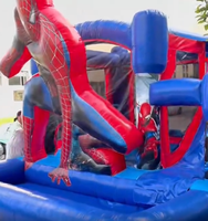 Gonflable Commercial Spider Man Bouncy Bouncer Spider Man Moonwalk Spider Man Jumping Castle Bounce House