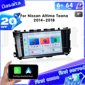 Dasaita Car DVD Player 9 Inch Carplay Màn hình cho Nissan Altima 2014-2018 Xe Stereo Android Radio Head Unit Đa phương tiện cho - Product Image 2
