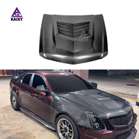 Capot moteur avant en fibre de carbone de style V pour Cadillac CTS CTSV 2008-2012 Capot en fibre de carbone