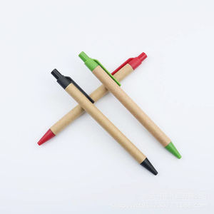 ECO Promotional Office Color Plastic Kraft Paper Recycled <b>Roll</b> Ball Pen with Custom Printing - Product Image 6