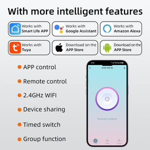 Konst 220V 10A tuya wifi thông minh chuyển đổi ứng dụng và <span class=keywords><strong>RF</strong></span> 433Mhz bằng giọng nói điều khiển từ xa on/off nhà thông minh cuộc sống thông minh chuyển đổi - Product Image 3