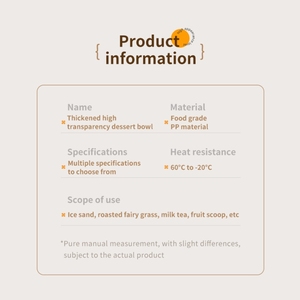 Gobelets en plastique ronds de qualité alimentaire PP avec couvercles pour desserts, gelée, pudding, yaourt, contenants alimentaires en plastique à paroi simple, logo personnalisé - Product Image 6