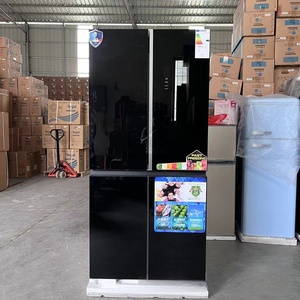 Manufacturer Direct Sales Cross Four <b>Door</b> Black <b>Mirror</b> Air-cooled Refrigerator 481L Liter Refrigerator - Product Image 1