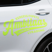 Autocollants en vinyle résistants à l'eau avec logo personnalisé, lettrage découpé en PVC, transfert de lettrage, autocollants pour pare-brise de voiture