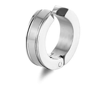 Boucles d'oreilles créoles articulées en acier inoxydable pour hommes et enfants |   Options de couleurs noir, bleu, or, argent |   Hypoallergénique pour mariage - Product Image 5