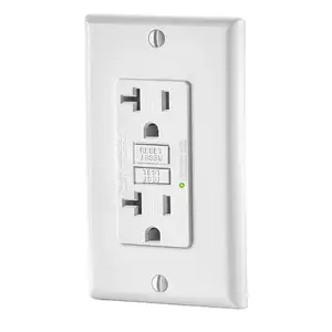 UL & CUL GT20 Customized wholesale duplex ac 20a GFCI receptacle single socket wall gfci outlet not resetting