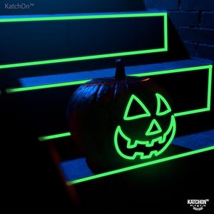 Hot bán duy nhất hai mặt Acrylic dính màu xanh lá cây phát sáng trong bóng tối Băng huỳnh quang PVC cảnh báo Sticker - Product Image 1