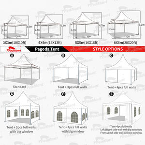 FEAMONT 3X3 5X5 düğün parti olay su geçirmez bahçe Marquee çadır Pagoda çadırları - Product Image 3