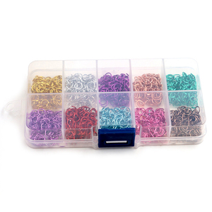 Anneaux ouverts en aluminium colorés de 6 mm, anneaux fendus, connecteurs pour colliers, bracelets, accessoires de <span class=keywords><strong>fabrication</strong></span> de bijoux DIY, 1000 pièces/boîte - Product Image 6