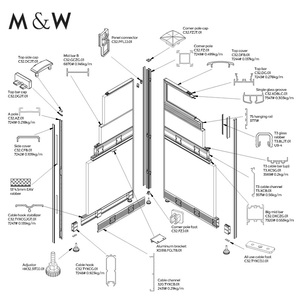 6063-T5 Fabriek Partitie Aluminium Profiel Modulaire Office Workstation Divider Meubels Accessoires - Product Image 1
