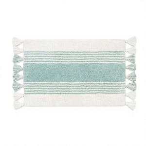 Modern Design Pure Cotton Tufted <b>Bath</b> Mats Long Durable & Softer Quality Tassel Bathroom Floor Mat Wholesale Prices - Product Image 1