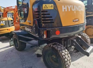 Excavadora de ruedas de 6 toneladas Hyundai CE fabricada en Corea del Sur, excavadora hidráulica de ruedas de segunda mano Hyundai 60W-VS - Product Image 5