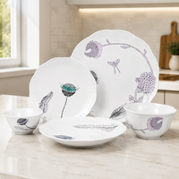 Ventes en gros de services de table en porcelaine de luxe pour hôtels en Chine, ensembles de vaisselle blanche sur mesure pour la maison
